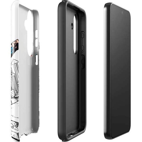 DC Comics Superman Flying Over City Pose Galaxy S24 Impact Case