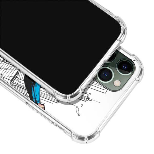 DC Comics Superman Flying Over City Pose iPhone 11 Pro Max Clear Case