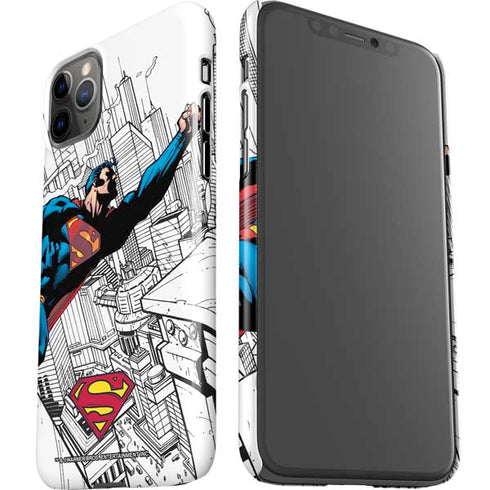 DC Comics Superman Flying Over City Pose iPhone 11 Pro Max Lite Case