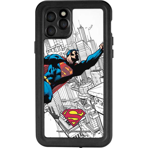 DC Comics Superman Flying Over City Pose iPhone 11 Pro Waterproof Case