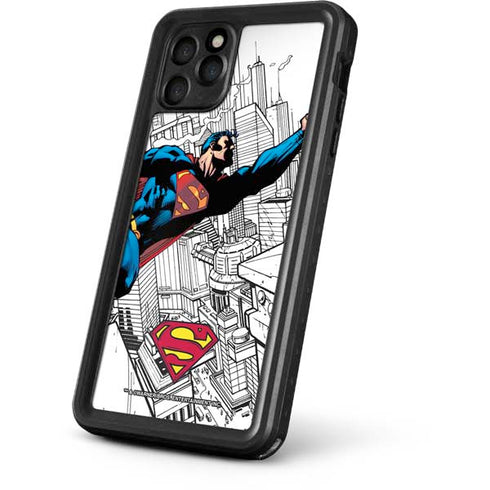 DC Comics Superman Flying Over City Pose iPhone 11 Pro Waterproof Case