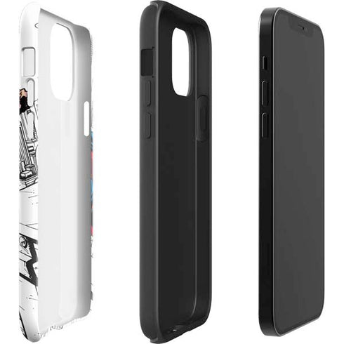 DC Comics Superman Flying Over City Pose iPhone 12 Impact Case