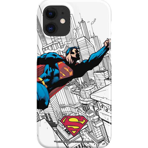 DC Comics Superman Flying Over City Pose iPhone 12 Mini Lite Case