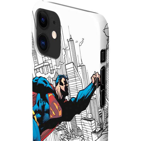 DC Comics Superman Flying Over City Pose iPhone 12 Mini Lite Case