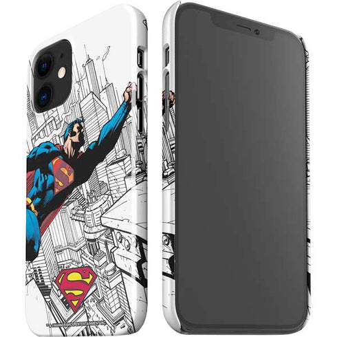 DC Comics Superman Flying Over City Pose iPhone 12 Mini Lite Case