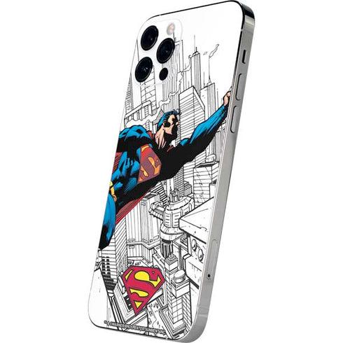 DC Comics Superman Flying Over City Pose iPhone 12 Pro Max Skin