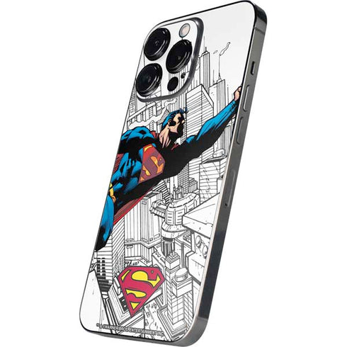 DC Comics Superman Flying Over City Pose iPhone 13 Pro Max Skin