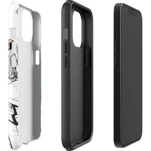 DC Comics Superman Flying Over City Pose iPhone 15 Plus Impact Case