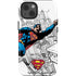 DC Comics Superman Flying Over City Pose iPhone 14 Impact Case