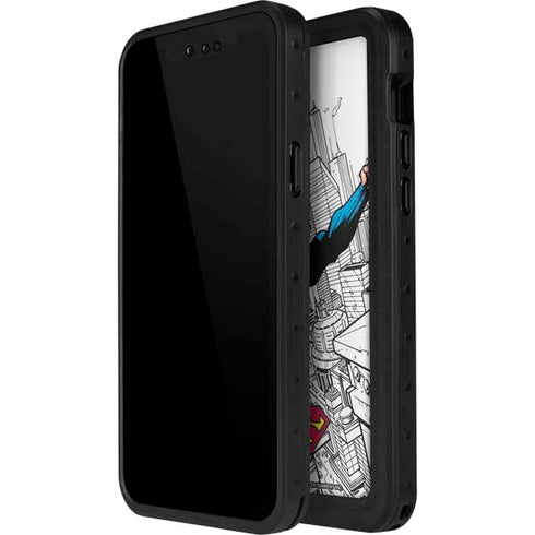 DC Comics Superman Flying Over City Pose iPhone 14 Pro Max Waterproof Case