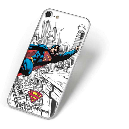 DC Comics Superman Flying Over City Pose iPhone 7 Skin