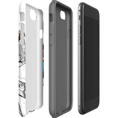 DC Comics Superman Flying Over City Pose iPhone SE (2nd & 3rd Gen) Pro Case