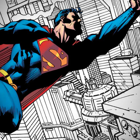 DC Comics Superman Flying Over City Pose iPhone X Pro Case