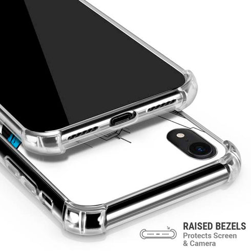 DC Comics Superman Flying Over City Pose iPhone XR Clear Case