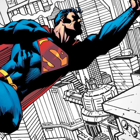 DC Comics Superman Flying Over City Pose iPhone XS Max Skin