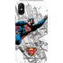 DC Comics Superman Flying Over City Pose iPhone XS Pro Case