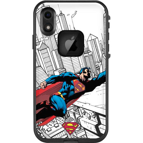 DC Comics Superman Flying Over City Pose LifeProof Fre iPhone Skin