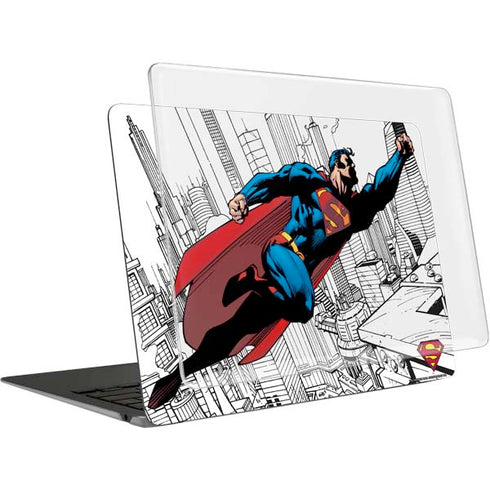 DC Comics Superman Flying Over City Pose MacBook Air 15in (2023-2025) Case plus Skin