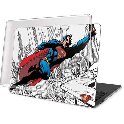 DC Comics Superman Flying Over City Pose MacBook Pro 13in (2020) Case plus Skin