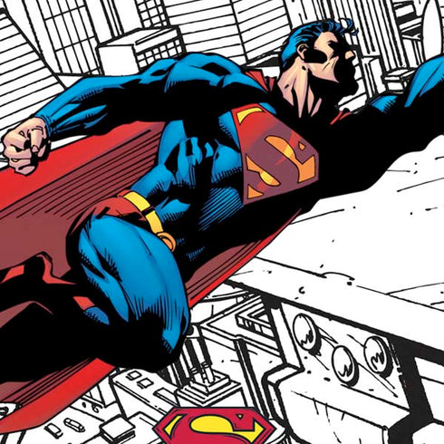 DC Comics Superman Flying Over City Pose Moto E5 Play Skin