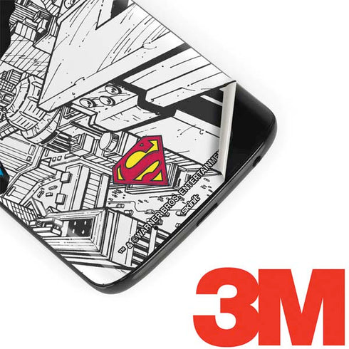 DC Comics Superman Flying Over City Pose Moto G6 Skin