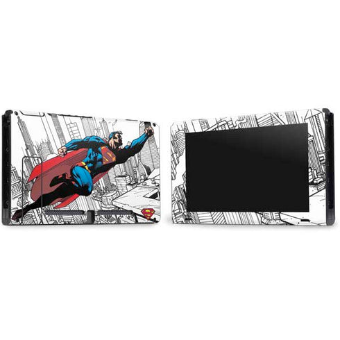 DC Comics Superman Flying Over City Pose Nintendo Switch Bundle Skin