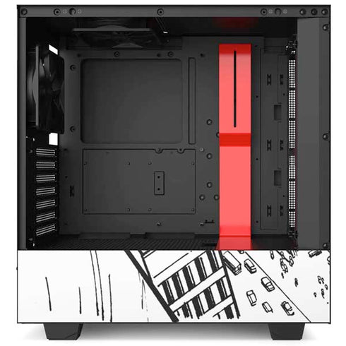 DC Comics Superman Flying Over City Pose NZXT H510 Compact ATX Mid-Tower Case Skin