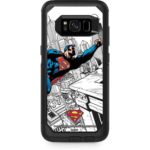 DC Comics Superman Flying Over City Pose Otterbox Commuter Galaxy Skin