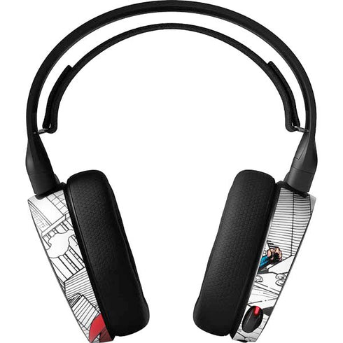 DC Comics Superman Flying Over City Pose SteelSeries Arctis 3 Skin