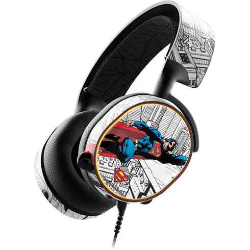 DC Comics Superman Flying Over City Pose SteelSeries Arctis 5 Skin