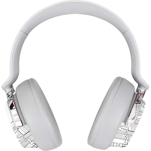 DC Comics Superman Flying Over City Pose Surface Headphones Skin