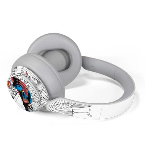 DC Comics Superman Flying Over City Pose Surface Headphones Skin