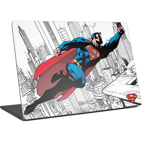 DC Comics Superman Flying Over City Pose Surface Laptop 4 15in Skin