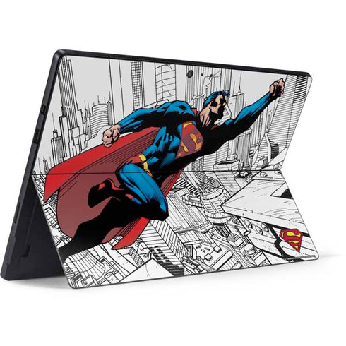 DC Comics Superman Flying Over City Pose Surface Pro 6 Skin