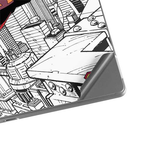 DC Comics Superman Flying Over City Pose Surface Pro 8 Skin
