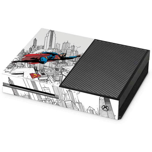 DC Comics Superman Flying Over City Pose Xbox One Console Skin