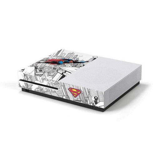 DC Comics Superman Flying Over City Pose Xbox One S Console Skin