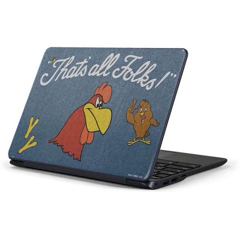 Looney Tunes Foghorn Leghorn Thats All Folks Samsung Chromebook Skin