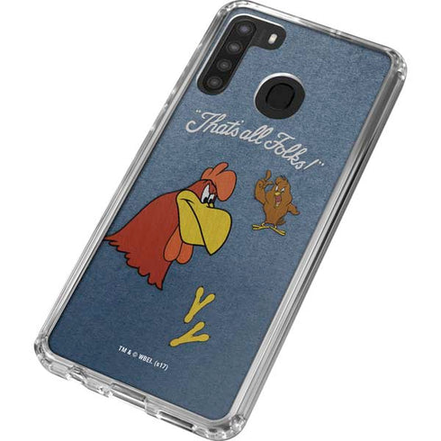 Looney Tunes Foghorn Leghorn Thats All Folks Galaxy A21 Clear Case