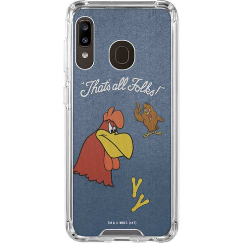 Looney Tunes Foghorn Leghorn Thats All Folks Galaxy A30 Clear Case