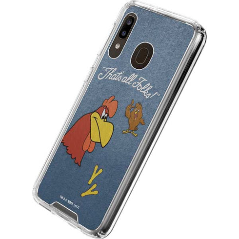 Looney Tunes Foghorn Leghorn Thats All Folks Galaxy A30 Clear Case