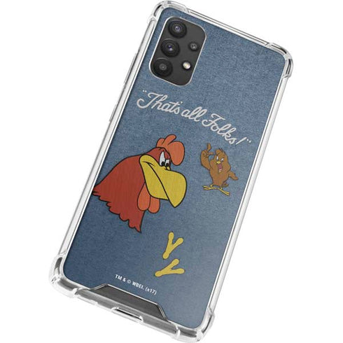 Looney Tunes Foghorn Leghorn Thats All Folks Galaxy A32 5G Clear Case