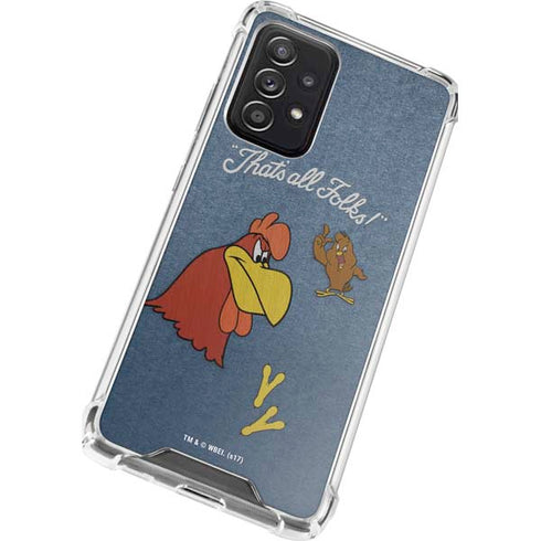 Looney Tunes Foghorn Leghorn Thats All Folks Galaxy A72 5G Clear Case