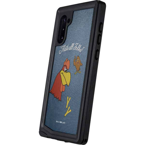 Looney Tunes Foghorn Leghorn Thats All Folks Galaxy Note 10 Waterproof Case