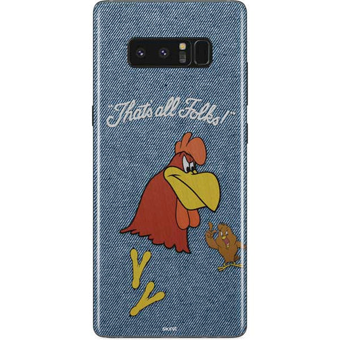 Looney Tunes Foghorn Leghorn Thats All Folks Galaxy Note 8 Skin