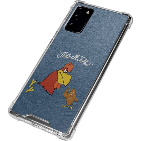Looney Tunes Foghorn Leghorn Thats All Folks Galaxy Note20 5G Clear Case