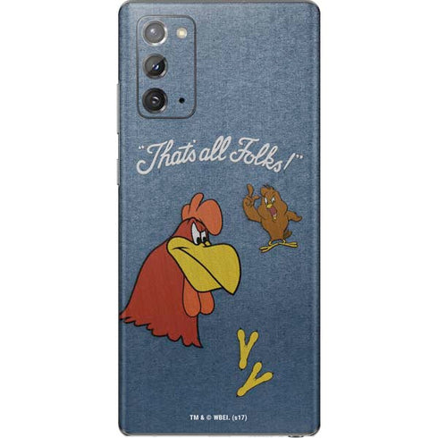 Looney Tunes Foghorn Leghorn Thats All Folks Galaxy Note20 5G Skin