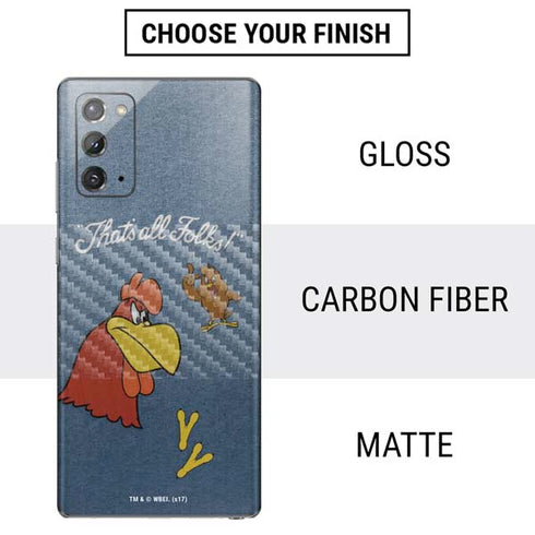 Looney Tunes Foghorn Leghorn Thats All Folks Galaxy Note20 5G Skin