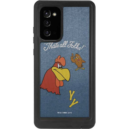 Looney Tunes Foghorn Leghorn Thats All Folks Galaxy Note20 5G Waterproof Case