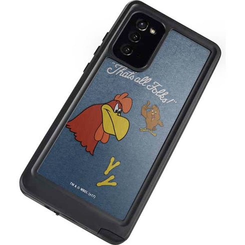 Looney Tunes Foghorn Leghorn Thats All Folks Galaxy Note20 5G Waterproof Case